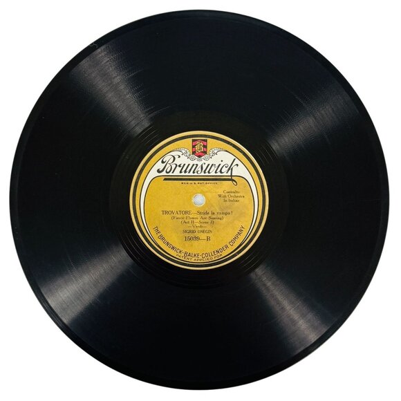 Sigrid Onegin - Lucrezia Borgia / Trovatore - 15039 Brunswick 78 RPM 10" Shellac - Picture 3 of 4